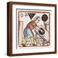 Hatmaking C17Th-null-Framed Art Print