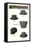 Hats and Hat Carrier-null-Framed Stretched Canvas