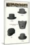 Hats and Hat Carrier-null-Mounted Art Print