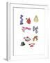 Hats and Scarves-Wendy Edelson-Framed Giclee Print