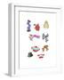 Hats and Scarves-Wendy Edelson-Framed Giclee Print