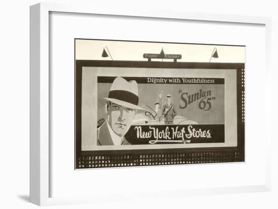 Hats Billboard-null-Framed Art Print