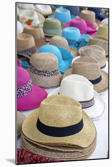 Hats, Cefalu, Sicily, Italy, Europe.-Marco Simoni-Mounted Photographic Print