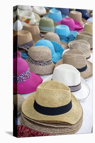 Hats, Cefalu, Sicily, Italy, Europe.-Marco Simoni-Stretched Canvas