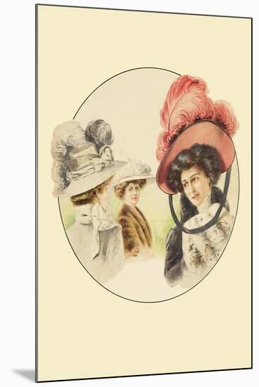 Hats for an Afternoon Stroll-null-Mounted Art Print