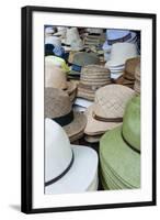 Hats for Sale, Market at Piazza Delle Erbe, Verona, Veneto, Italy, Europe-Nico-Framed Photographic Print