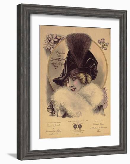 Hats from Expostion Universalle, Paris, 1900-null-Framed Art Print