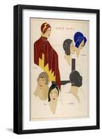 Hats from the Paris Designers: Lewis and Jean Patou-null-Framed Art Print