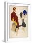 Hats from the Paris Designers: Lewis and Jean Patou-null-Framed Art Print