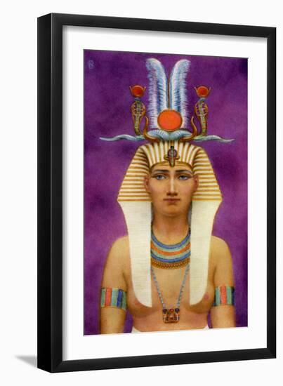 Hatshepsut, Ancient Egyptian Queen of the 18th Dynasty, 15th Century BC-Winifred Mabel Brunton-Framed Giclee Print