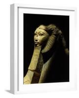 Hatshepsut as a Sphinx, One of Pair, Colossal Statue from her Funeary Temple at Deir el-Bahri-null-Framed Photographic Print