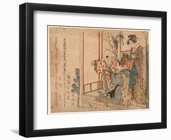 Hatsu Isho O Kiru Kodomo-Ryuryukyo Shinsai-Framed Giclee Print