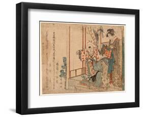 Hatsu Isho O Kiru Kodomo-Ryuryukyo Shinsai-Framed Giclee Print