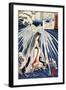 Hatsuhana Doing Penance under the Tonosawa Waterfall-Kuniyoshi Utagawa-Framed Giclee Print