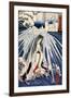 Hatsuhana Doing Penance under the Tonosawa Waterfall-Kuniyoshi Utagawa-Framed Giclee Print