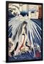 Hatsuhana Doing Penance under the Tonosawa Waterfall-Kuniyoshi Utagawa-Framed Giclee Print