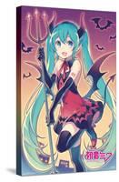 Hatsune Miku - Bats-Trends International-Stretched Canvas