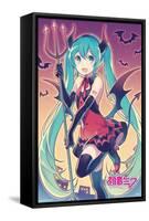 Hatsune Miku - Bats-Trends International-Framed Stretched Canvas