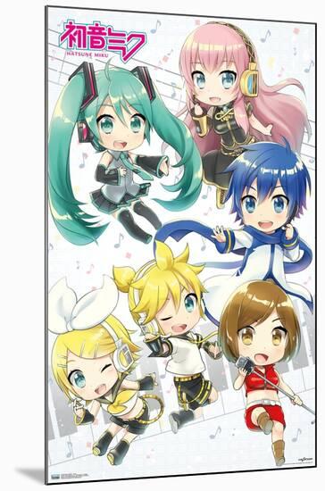 Hatsune Miku - Chibi-Trends International-Mounted Poster