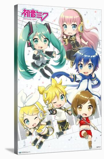 Hatsune Miku - Chibi-Trends International-Stretched Canvas