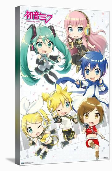 Hatsune Miku - Chibi-Trends International-Stretched Canvas