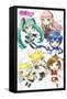 Hatsune Miku - Chibi-Trends International-Framed Stretched Canvas