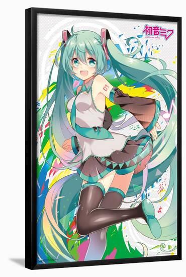 Hatsune Miku - Color Splash-Trends International-Framed Poster