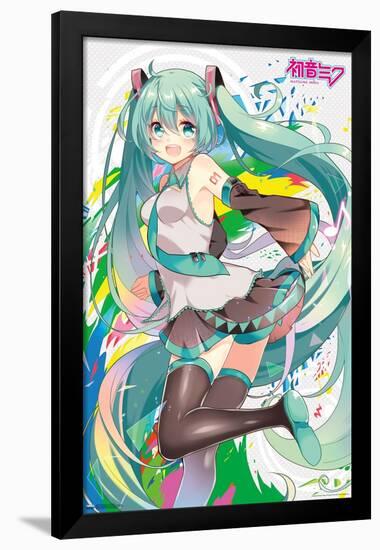 Hatsune Miku - Color Splash-Trends International-Framed Poster