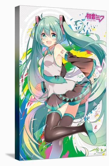 Hatsune Miku - Color Splash-Trends International-Stretched Canvas