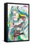Hatsune Miku - Color Splash-Trends International-Framed Stretched Canvas