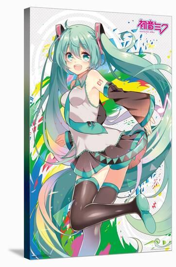 Hatsune Miku - Color Splash-Trends International-Stretched Canvas