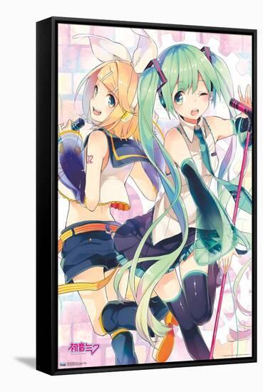 Hatsune Miku - Duo-Trends International-Framed Stretched Canvas