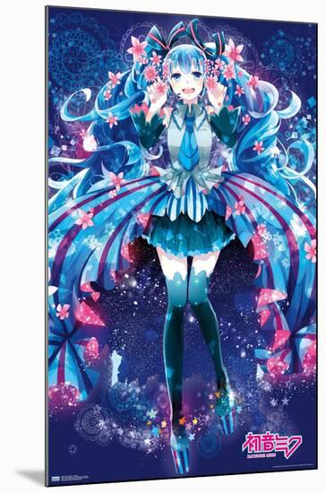 Hatsune Miku - Flowers-Trends International-Mounted Poster