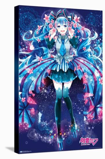 Hatsune Miku - Flowers-Trends International-Stretched Canvas