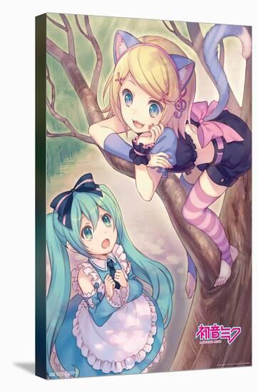 Hatsune Miku - Hatsune and Kagamine-Trends International-Stretched Canvas