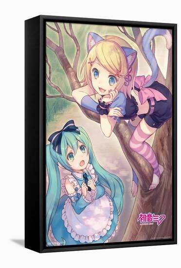 Hatsune Miku - Hatsune and Kagamine-Trends International-Framed Stretched Canvas