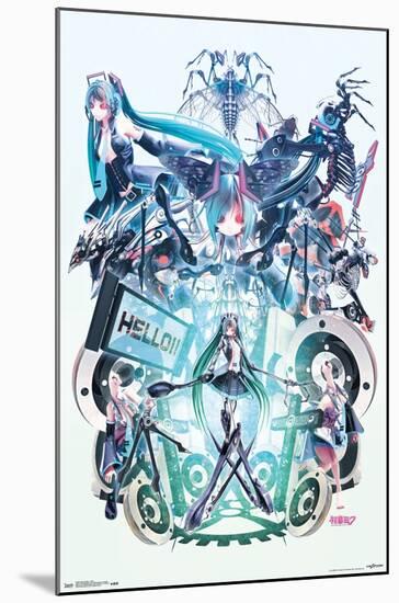 Hatsune Miku - Hello-Trends International-Mounted Poster