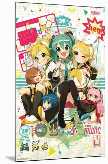 Hatsune Miku - Hey-Trends International-Mounted Poster