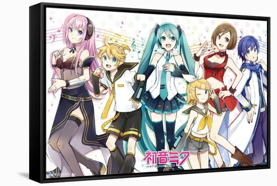Hatsune Miku - Musical Group-Trends International-Framed Stretched Canvas