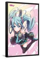 Hatsune Miku - Pink Circles-Trends International-Framed Poster