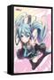 Hatsune Miku - Pink Circles-Trends International-Framed Stretched Canvas