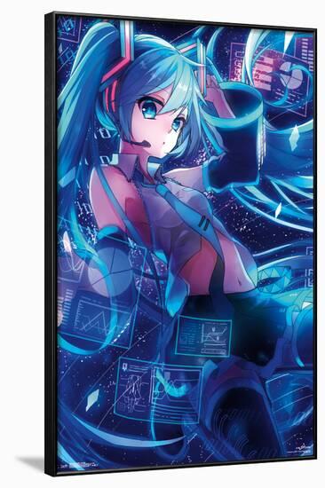 HATSUNE MIKU - SCREENS-null-Framed Poster