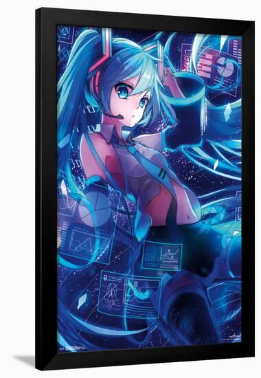 HATSUNE MIKU - SCREENS-null-Framed Poster