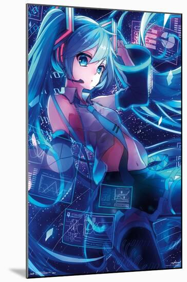 Hatsune Miku - Screens-Trends International-Mounted Poster