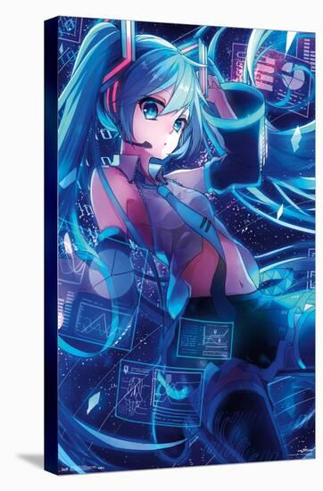 Hatsune Miku - Screens-Trends International-Stretched Canvas