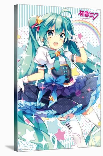 Hatsune Miku - Skirt-Trends International-Stretched Canvas