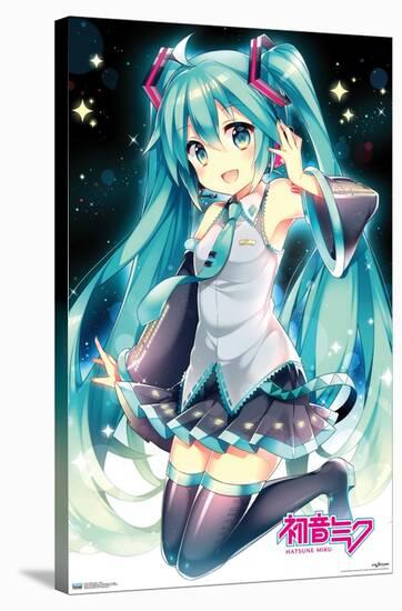 Hatsune Miku - Smile-Trends International-Stretched Canvas