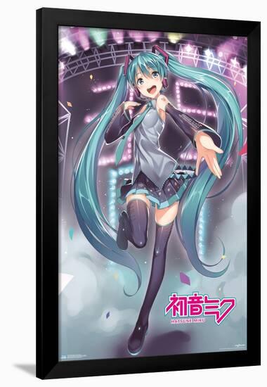 Hatsune Miku - Stage Lights-Trends International-Framed Poster