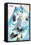 Hatsune Miku - Waving-Trends International-Framed Stretched Canvas