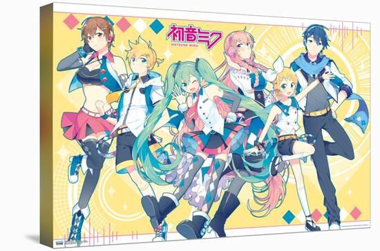 Hatsune Miku - Yellow Group-Trends International-Stretched Canvas